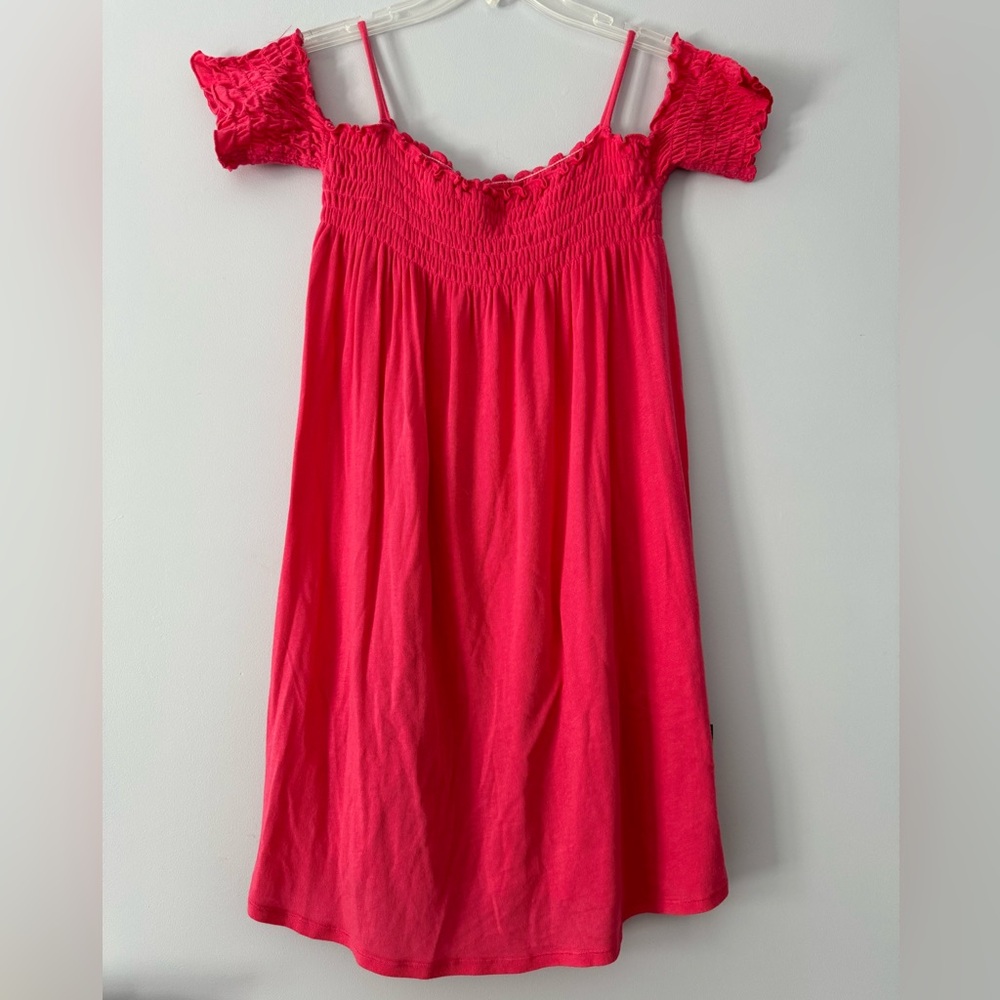 T2 Love Girls Pink Off-the-Shoulder Dress (Girls Size 14)